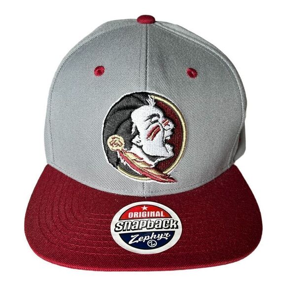Zephyr Florida State Seminoles Maroon Snapback Hat Unisex Adult One Size - Picture 1 of 4